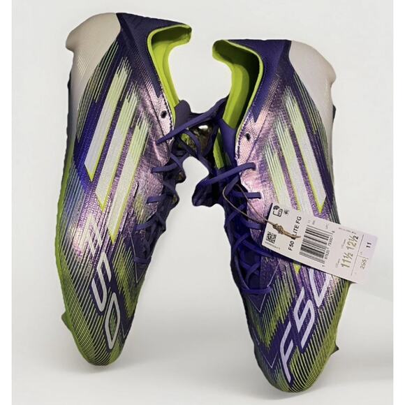 Adidas F50 Elite FG Firm Ground Soccer Cleats Men’s Size 11.5 Purple JH7615 BAG main image 4